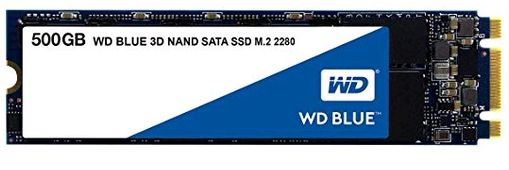 M.2 SSD drives - 500GB WD Blue 3D NAND SATA M.2 2280 SSD drive